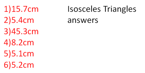 Trigonometry In Isosceles Triangles Teaching Resources