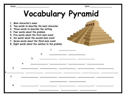 Guided Reading - Vocabulary Pyramid | Teaching Resources