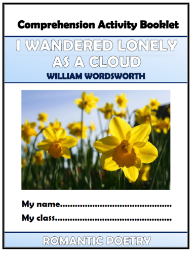 I Wandered Lonely as a Cloud Comprehension Activities Booklet!