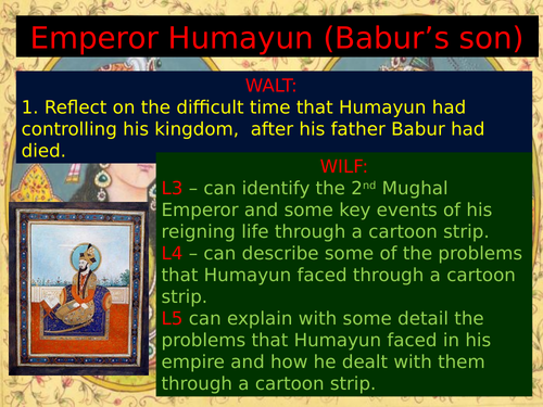 L2 - The Mughal Empire - Humayun | Teaching Resources