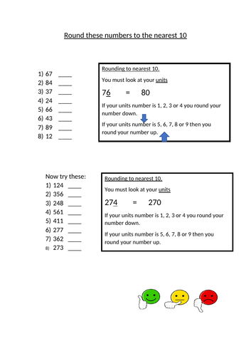 Rounding to the nearest 10