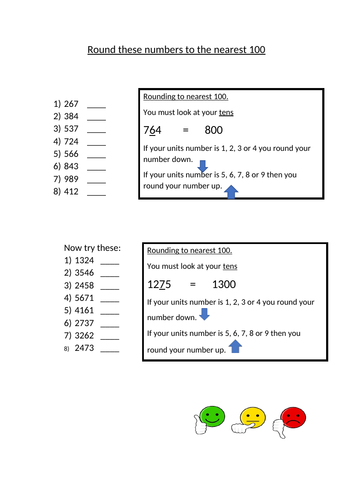 Rounding to the nearest 100