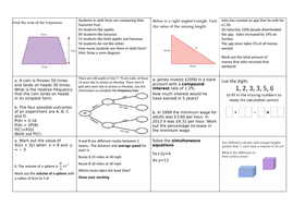 GCSE Maths 9-1 Revision grids | Teaching Resources