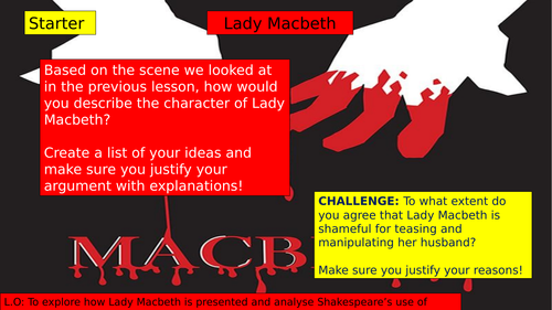 Macbeth: Exploration of Lady Macbeth