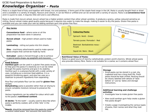 Food Prep and Nutrition Cereals Commodity Knowledge organisers ...