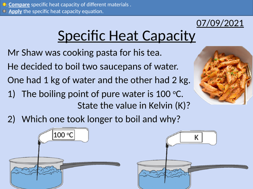 GCSE Physics: Specific Heat Capacity
