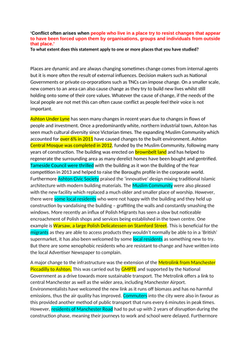 AQA A Level Changing Places - Revision Lesson - Who changes places ...