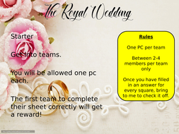 Prince Harry Meghan Markle Royal Wedding English Ict Project Or Homework - 