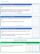 year 2 differentiated time worksheets white rose style