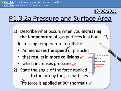 GCSE Physics: Pressure and Surface Area
