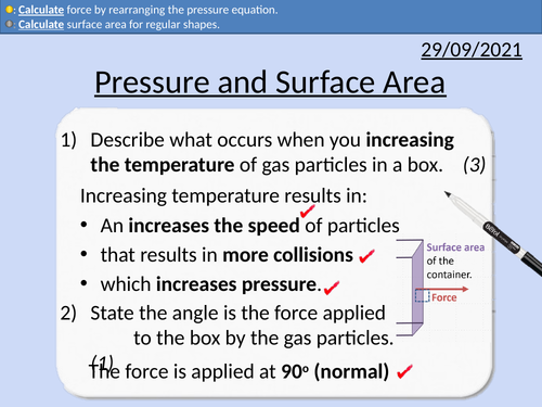 GCSE Physics: Pressure and Surface Area