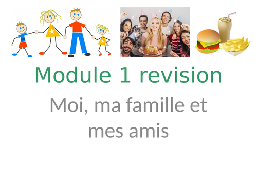 Module 1 Moi Ma Famille Et Mes Amis Aqa Gcse Theme 1 Teaching Resources