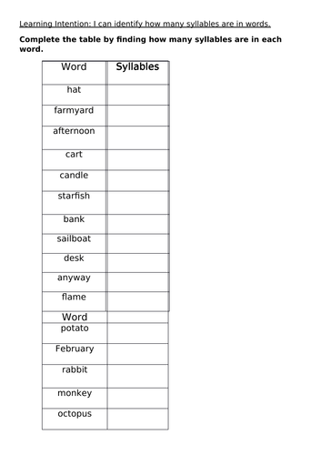 syllable-worksheet-teaching-resources