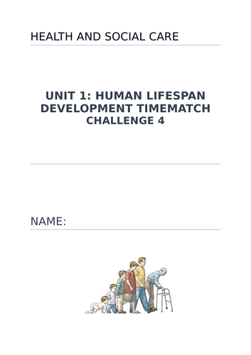 BTEC Health and Social Care Level 3 Unit 1 Revision Booklet | Teaching ...
