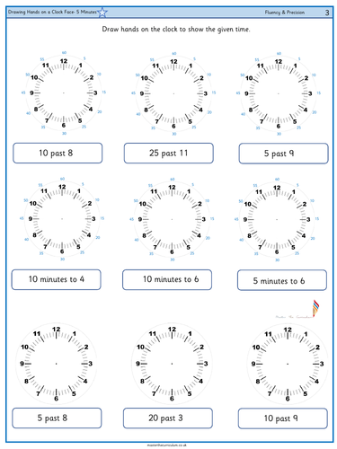 year 3 differentiated time worksheets white rose style teaching resources