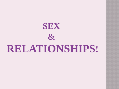 Pshe Sex And Relationships Lesson Bundle Teaching Resources