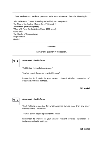 aqa english literature b a level coursework