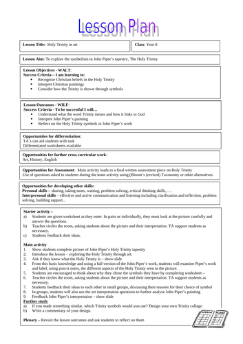 Religious Studies - The Holy Trinity - full lesson | Teaching Resources
