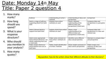 AQA English Language paper 2 question 4 | Teaching Resources