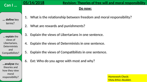free will and moral responsibility essay