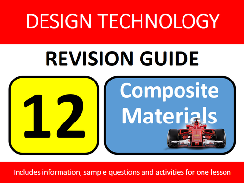 GCSE Design Resistant Materials Revision Lesson #12: Composite Materials Study Guide Exam Questions