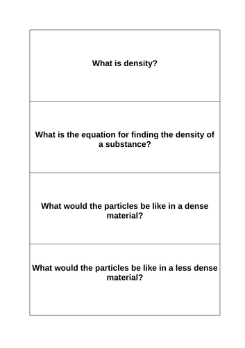 GCSE Trilogy P3 revision flash cards