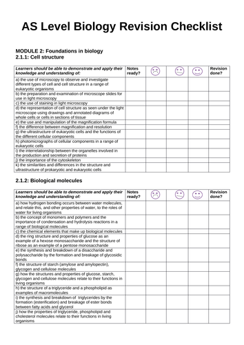 ocr-a-level-biology-year-1-and-as-year-revision-checklist-teaching