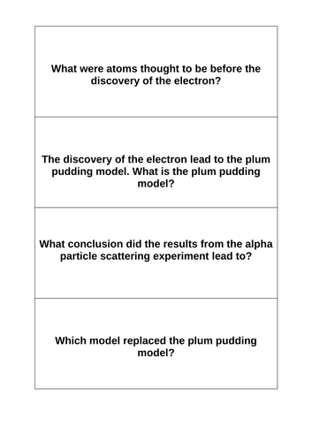 GCSE Trilogy P4 revision flash cards