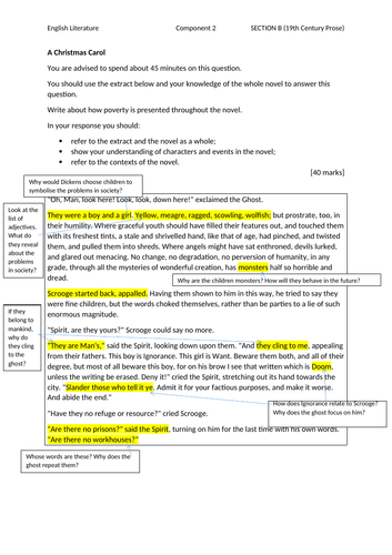A Christmas Carol Exam Preparation Resources | Teaching Resources