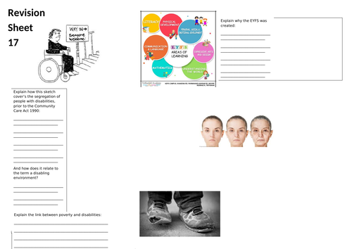 BTEC Level 3 Unit 2 Health and Social Care Learning Aim C - 3 revision ...