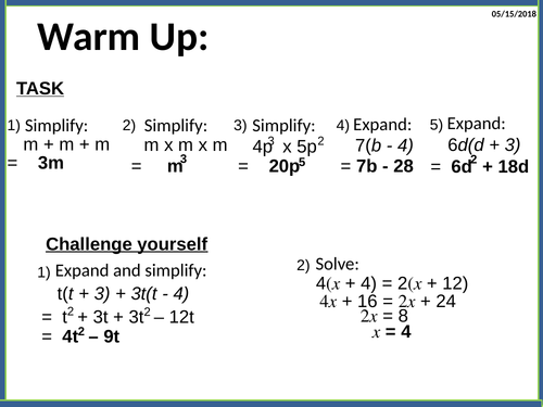 A2.5 Changing the subject