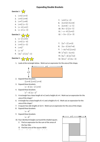 A2.6 Expanding two binomial expressions