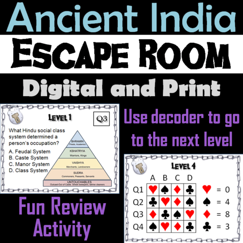 Ancient India: Escape Room - Social Studies