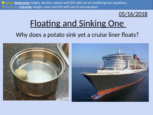GCSE Physics: Floating and Sinking