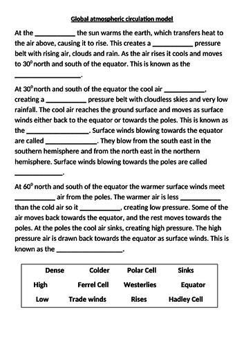 atmospheric-circulation-worksheet