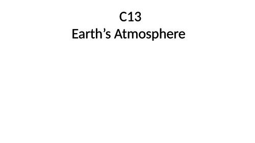 New 9-1 GCSE Chemistry AQA C13 revision pwpt