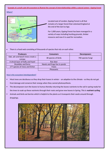 epping forest geography case study
