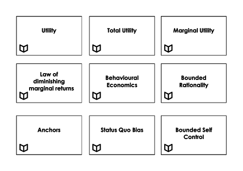 A Level Economics I Microeconomics Key Words