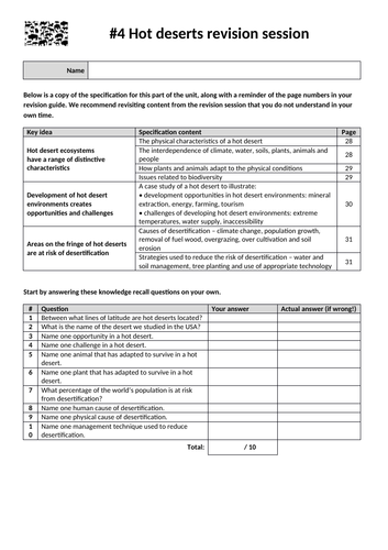 Revision lesson for 鈥楾he living world鈥� unit for AQA 9-1 GCSE