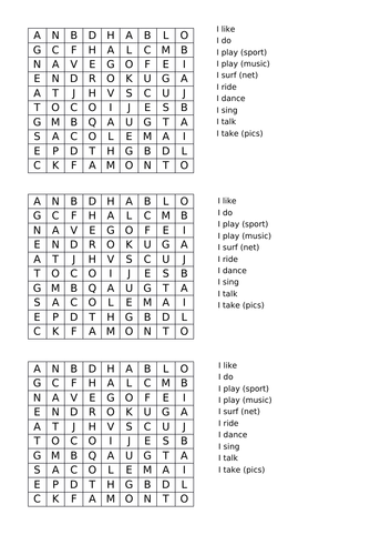 spanish word searches ks3 teaching resources