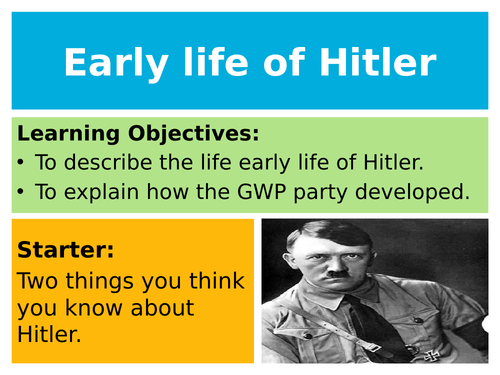 GCSE 1 - 9 Edexcel Key topic 2: Hitler's rise to power