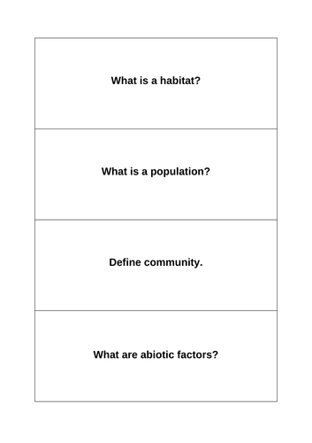 GCSE Trilogy B7 revision flash cards