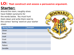 Harry Potter Persuasive Writing | Teaching Resources