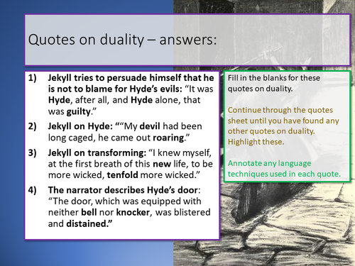 thesis statements for jekyll and hyde