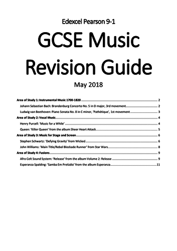 gcse music essay questions