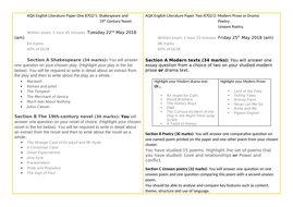 Edexcel english gcse past papers image