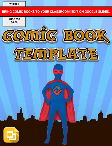 Comic Book Template (Editable in Google Slides) Teaching Resources