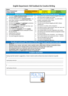 Rubric for assessing creative writing image