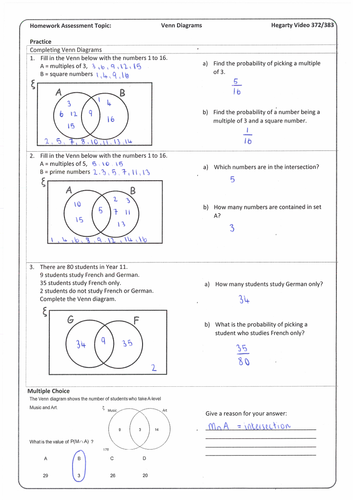 unit 12 probability homework 1 intro to sets venn diagrams