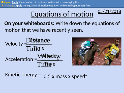 GCSE Physics: Equations of Motion